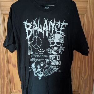 Black ODM Graphic Balance T-Shirt XL